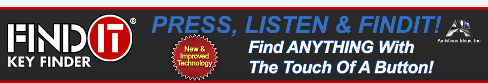 FINDIT Key Finder - Find ANYTHING With The Touch Of A Button!