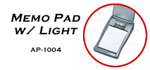 Memo Pad w/Light